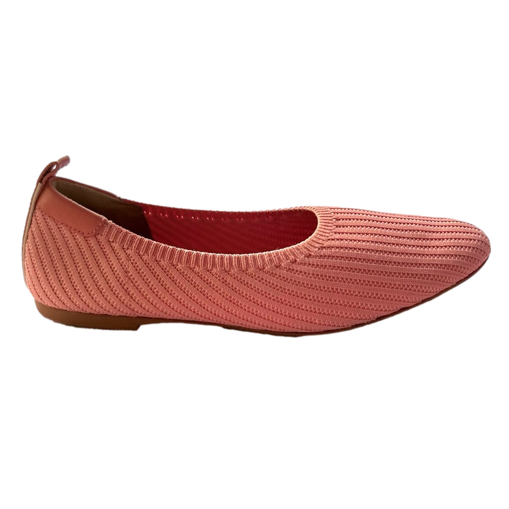 Everlane The Day Glove ReKnit Pink Salmon Size 9.5 Ballet Flats Slip On Shoes - Picture 3 of 12